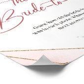 赤面の緑の金ゴールド新婦の年齢 ポスター (角)