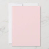 赤面の花が第1回の招待状に交差 招待状 (裏面)