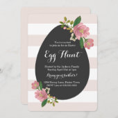赤面の花束の卵の狩り 招待状 (正面/裏面)