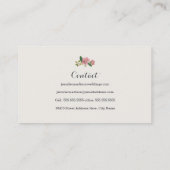 赤面の花束 名刺 (裏面)