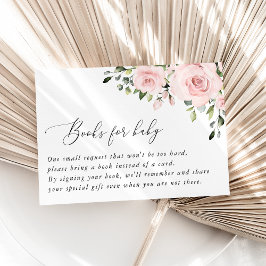 赤面の花,ピンクの花,ぼほ,ベビー用の本 エンクロージャーカード