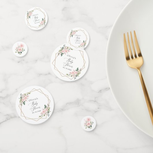 赤面の花,ピンクの花,ボホ,赤ちゃんシャワー コンフェッティ (グループ)