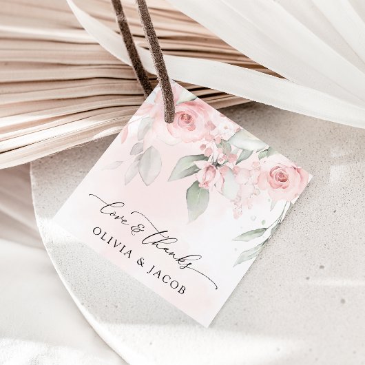 赤面の花，ピンクの花，緑結婚, s フェイバータグ