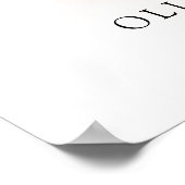 赤面の花,ピンクの花,赤ちゃんシャワー歓迎 ポスター (角)