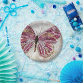 赤面の蝶紙皿 ペーパープレート (パーティー)