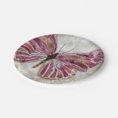 赤面の蝶紙皿 ペーパープレート (アングル)