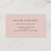 赤面の走り書き|のトレンディーおよび上品 名刺 (裏面)