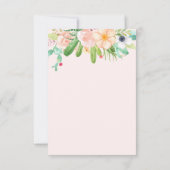 赤面のSucculents サンキューカード (裏面)