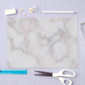 赤面はピンクのバラの金ゴールドの白い大理石パターンにある調子を与えます 薄葉紙 (クラフト)