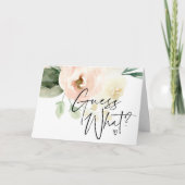 赤面は妊娠の発表が明らかにするものを推測 カード (正面)