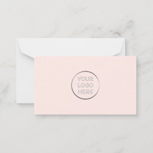 赤面は私の小規模企業をサポートしてくれてありがとう ノートカード (裏面)