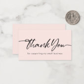 赤面は私の小規模企業をサポートしてくれてありがとう ノートカード (正面/裏面インサイチュ)