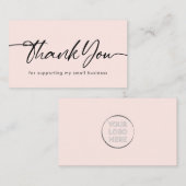 赤面は私の小規模企業をサポートしてくれてありがとう ノートカード (正面/裏面)