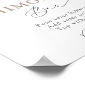 赤面ほこりっぽいバラフローラミモサバー ポスター (角)