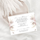 赤面ほこりっぽいバラ結婚フローラの宿泊施設 エンクロージャーカード