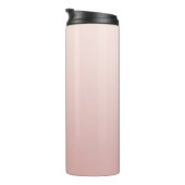 赤面ほこりっぽいピンクグラデーションのエレガント署名 タンブラー (回転右)