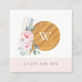 赤面まなボードフローラギフト券 スクエア名刺