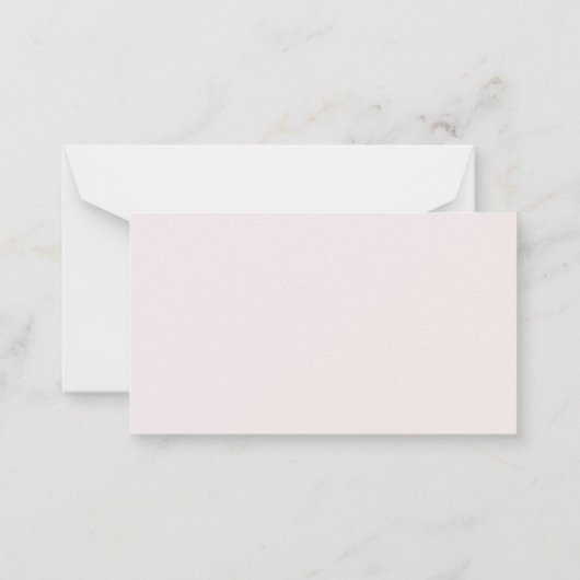 赤面アイボリー結婚フローラの願い井戸 ノートカード (裏面)