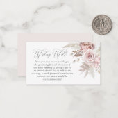 赤面アイボリー結婚フローラの願い井戸 ノートカード (正面/裏面インサイチュ)