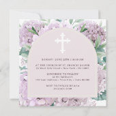 赤面アジランゲアアーチバプテスマ招待状 招待状 (裏面)