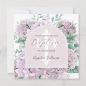 赤面アジランゲアアーチバプテスマ招待状 招待状 (正面)