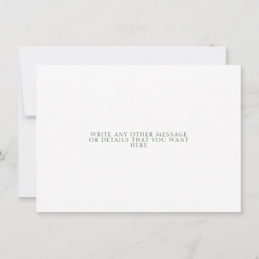 赤面アップルの花の日付を保存 セーブザデート (裏面)