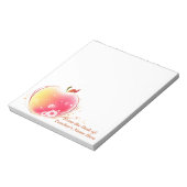 赤面アップル先生名はこちら ノートパッド (回転)