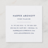 赤面アンドセージアンティークピオニースクエア スクエア名刺 (裏面)