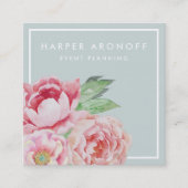 赤面アンドセージアンティークピオニースクエア スクエア名刺 (正面)