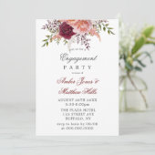 赤面アンドブルゴーニュプオーニー婚約パーティ 招待状 (スタンド正面)