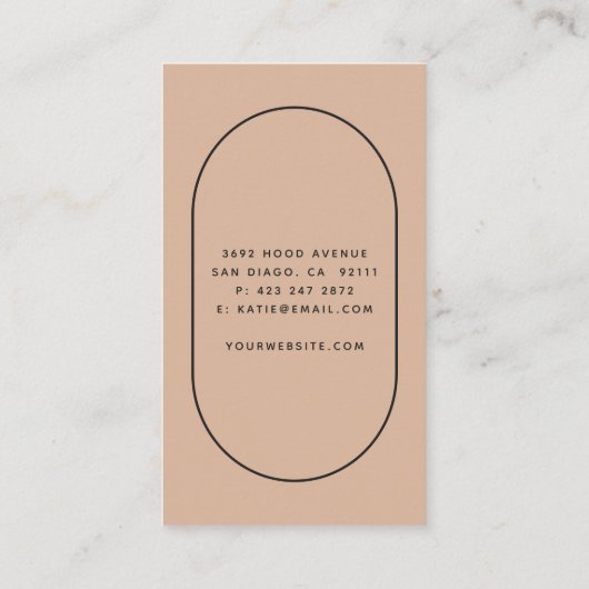 赤面アーチラッシュ美しい化粧品カスタマイズBU 名刺 (裏面)