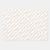 赤面イード書道マスジドパターンデザイン ラッピングペーパーシート (正面2)