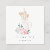 赤面ウィスクヘラフローラ器ありがとう スクエア名刺 (正面)