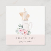 赤面ウィスクヘラフローラ器ありがとう スクエア名刺 (正面)