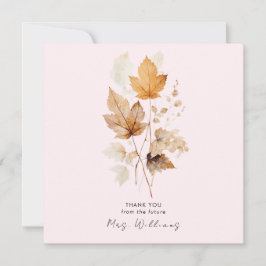 赤面ウィスパー秋ブライダルシャワー感謝していII 招待状