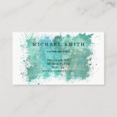 赤面ウォーターカラーアイラッシュサービス 名刺 (裏面)