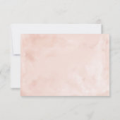 赤面ウォーターカラーブルガンディーレッドローズすべての行事 出欠カード (裏面)