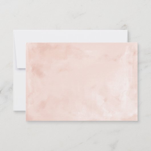 赤面ウォーターカラーブルガンディーレッドローズすべての行事 出欠カード (裏面)