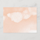 赤面ウォーターカラー&カクタスフィエスタブライダルシャワー インビテーションポストカード (裏面)