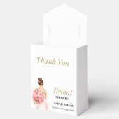 赤面ウォーター結婚カラーズガウンブライダルシャワー フェイバーボックス (オープン)