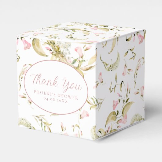 赤面ウオータカラーフローラブライダルシャワースクエア フェイバーボックス (正面サイド)