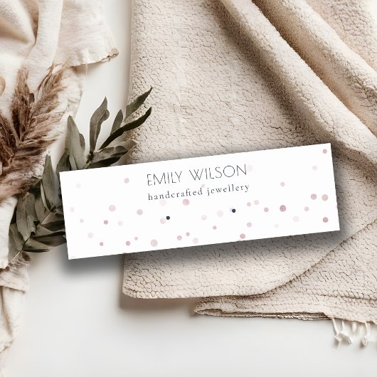 赤面ウオータカラー紙吹雪スタッドイヤリングディスプレイ スキニー名刺