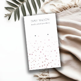 赤面ウオータカラー紙吹雪スタッドイヤリングディスプレイ 名刺