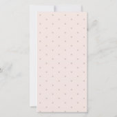 赤面ウオーターカラーバタフライベビー散布招待状 サンキューカード (裏面)