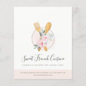 赤面ウッドスプーンフォークフローラベーカリー料理クラス チラシ (裏面)