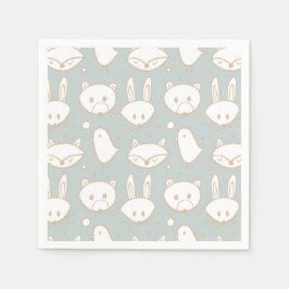 赤面ウッドランドクリーチャー | 紙ナプキン スタンダードカクテルナプキン