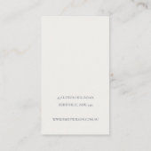 赤面ウータカラー紙吹雪ボウヘアクリップディスプレイ 名刺 (裏面)