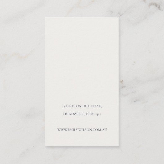 赤面ウータカラー紙吹雪ボウヘアクリップディスプレイ 名刺 (裏面)