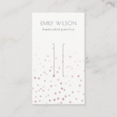 赤面ウータカラー紙吹雪ボウヘアクリップディスプレイ 名刺 (正面)