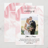 赤面エレガンス結婚式招待状 招待状 (正面/裏面)